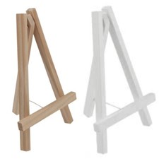 Wooden Easel Natural White