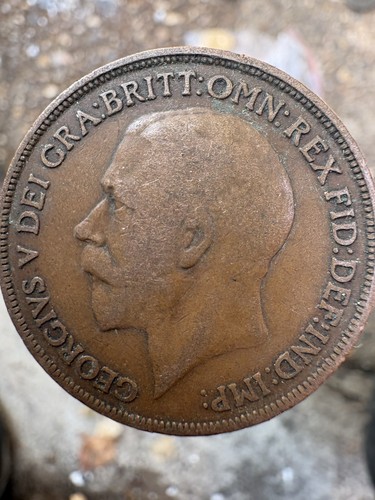 1916 one penny king - king, v