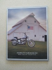 2001 Harley Davidson motorcycle range advertising booklet - USA - large format -