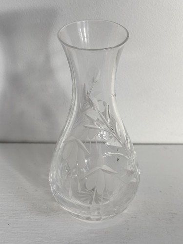 Stuart crystal bud - vase, cut