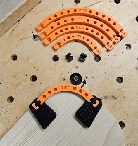 Corner radius jig - jig, set