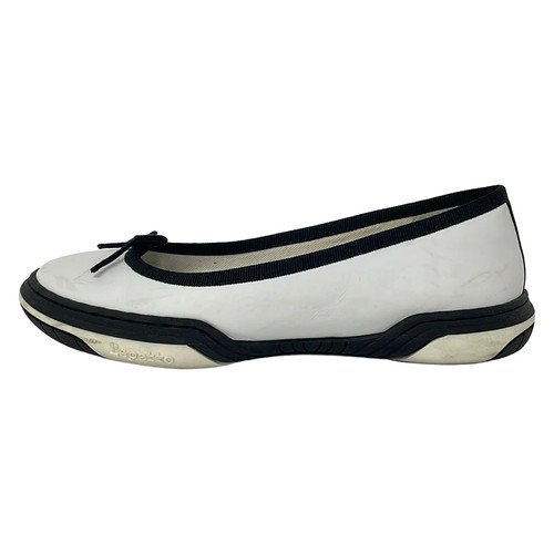 Repetto white black leather - black,