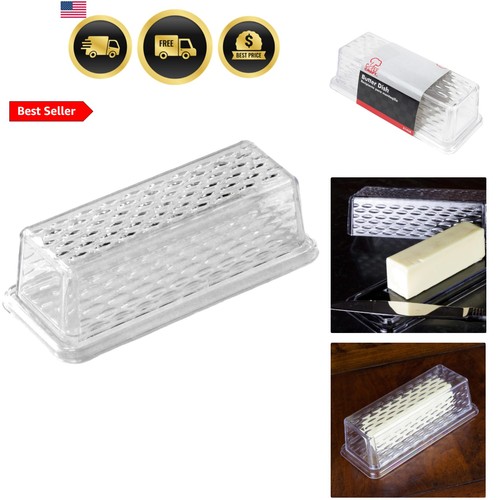 Plastic butter dish - butter, inch
