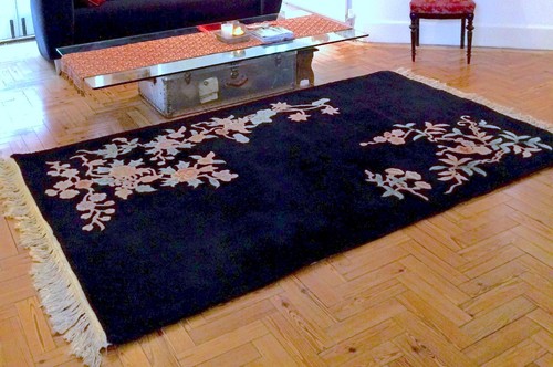 Vintage chinese art deco rug - art,