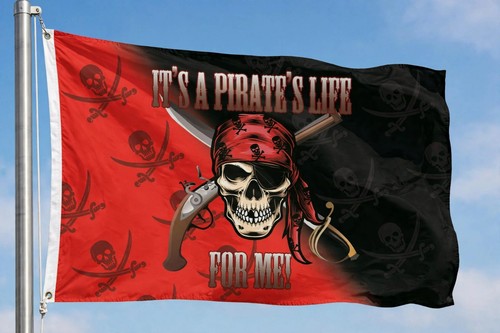 Pirates life flag 150cm - a,