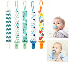 Pack of Dummy Clips Baby Boy Girl Soother Chain Holder Strap Pacifier Care Safe
