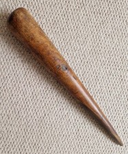 Large Antique Early 19th Century Lignum Vitae Sailor's Fid Hand Turned 45cm VGC