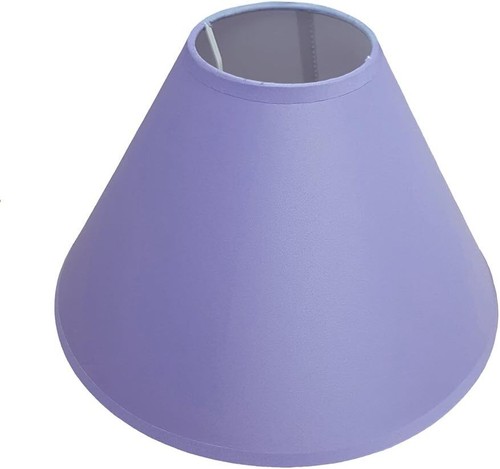 Lilac cotton coolie lampshade - cotton,