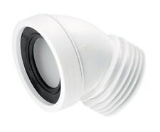 WC-CON16 Pan Connector for Corner Toilet 45° Bend to Plastic Soil Pipe 45 Degree