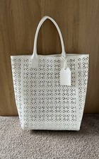 Tory Burch Laser cut white PVC