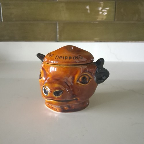 Vintage szeiler pottery - vintage, bull