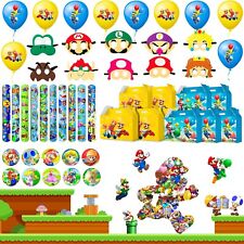 Super Mario Party Favor Filler Mario Party Gift Boxes Loot Bags Masks Balloons