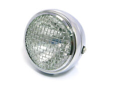 Motorcycle Headlight 7.7" Mesh Grill H4 55W CHROME Cafe Racer Chopper Softail