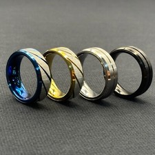 EDC Fidget Sliders Fashion Accessory Ratchet Ring Stress Relief Metal Ring Gifts