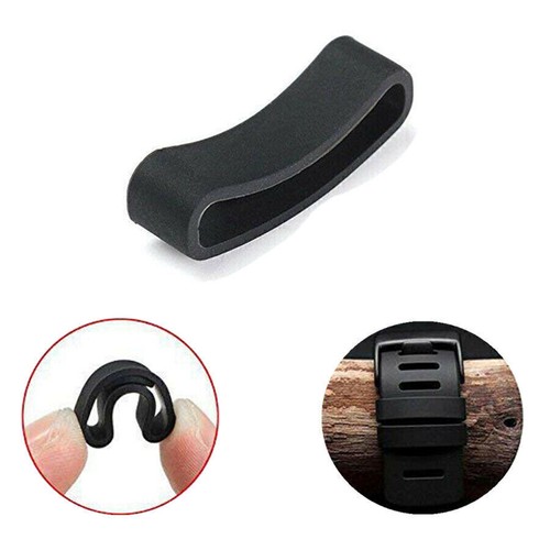 Silicone watch strap loop band - watch,