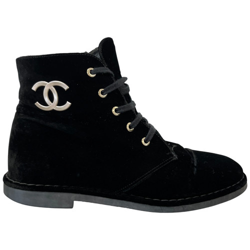 Chanel women logo boots - women's,