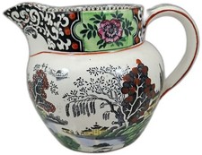 Jug/Pitcher marked TG Green T.G.G & Co England Ming pattern Oriental landscape 8
