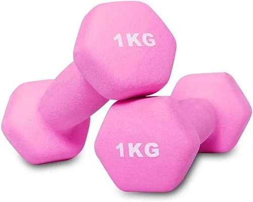 Neoprene dumbbells 1kg 2 - dumbbells, x