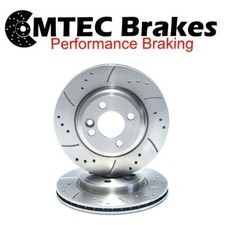 FIAT PUNTO 1.4 GT Turbo Drilled Grooved BRAKE DISCS Front