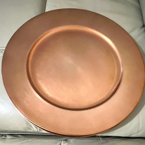 Four copper round plastic - round,