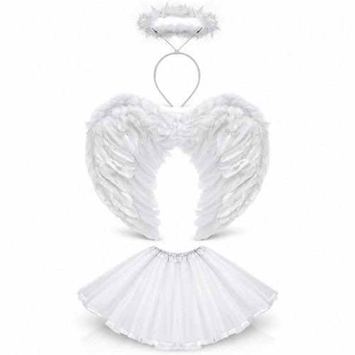 White angel fairy - fairy, halo