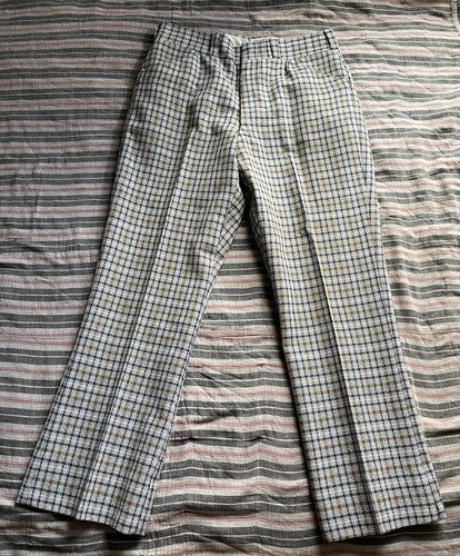 Vintage 60s 70s plaid slacks - vintage,