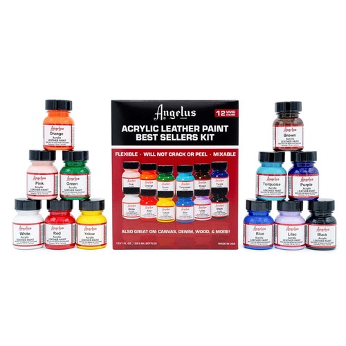 Angelus acrylic leather paint - angelus,