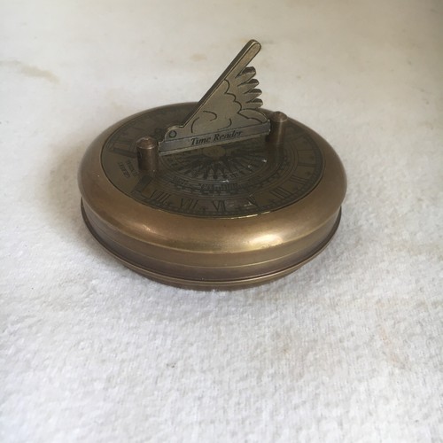 Brass gibson sundial and - brass,