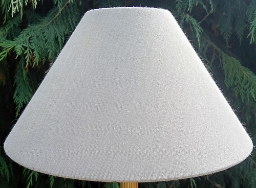 Natural linen empire lampshade - linen,