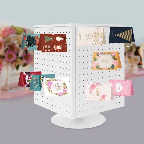Pegboard rotating display - rotating,