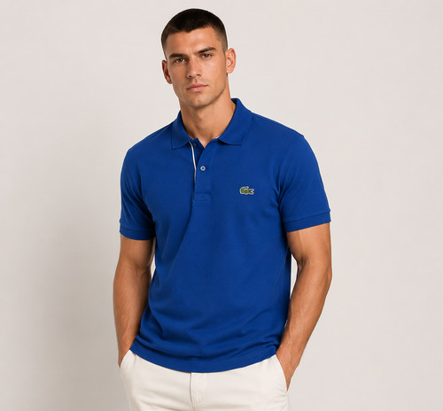 Lacoste men blue polo shirt - men's,