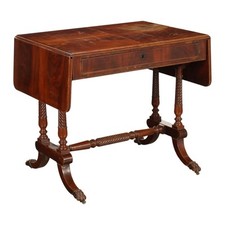 Antique Writing Desk Regency Mahogany Drawer England XIX Century Original