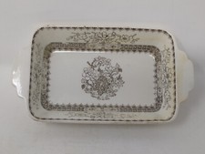 COPELAND SPODE BROWN CHINESE ROSE PATTERN small SERVING DISH