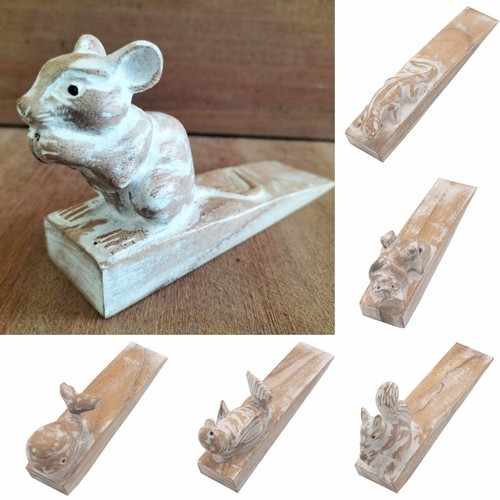 Hand carved wooden animal - wooden, door