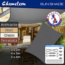 Rectangle  Sun Shade Sail Awning Sunscreen Garden Canopy Water-resistant