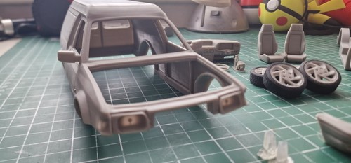 Printed ford escort - 1/18,