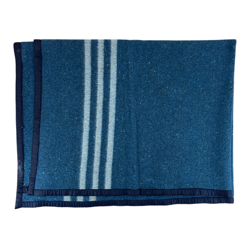 Romanian army blanket blue - army,