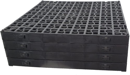 Black plastic paving - black,