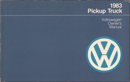 1983 volkswagen pickup manual - 1983,