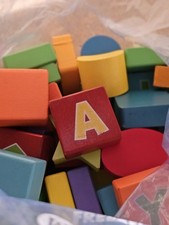 bag/bundle of wooden alphabet