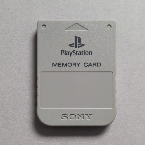 Ps1 memory card grey official - memory,