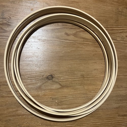 Bamboo wooden hoops lot - bamboo,