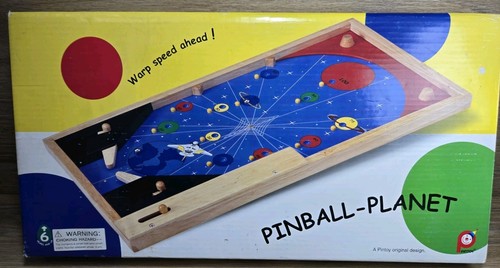 Wooden tabletop planet pinball - wooden,
