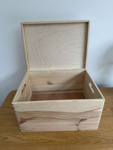 Large wooden storage box - large,
