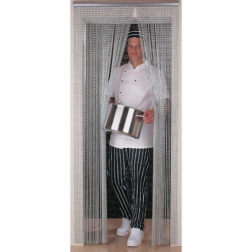 Chain door fly screen anodised - chain,
