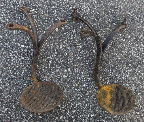 Vintage cast iron buggy horse - iron,