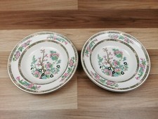 2 x Vintage Wedgwood Vitrilain Indian Tree 8.25" Soup Bowls