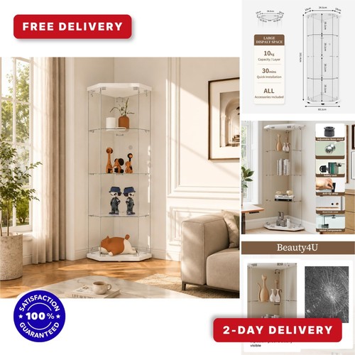 Beauty4u shelf corner - corner, glass