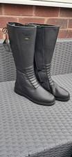 Sz 10.5/45eu SUPERB AMERICAN ISSUE GORETEX JOLLY POLICE BLACK MOTORCYCLE BOOTS .
