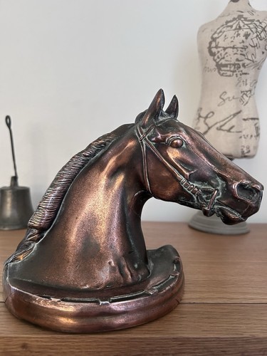 Vintage horse head bookend - head, –